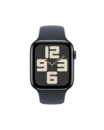Apple Watch SE 2023 44mm Black Black Silicone Band M/L