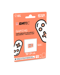 Emtec microSD UHS-I U3 V30 A1/A2 Gaming-512 GB