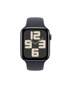 Apple Watch SE 2023 44mm Black Black Silicone Band M/L