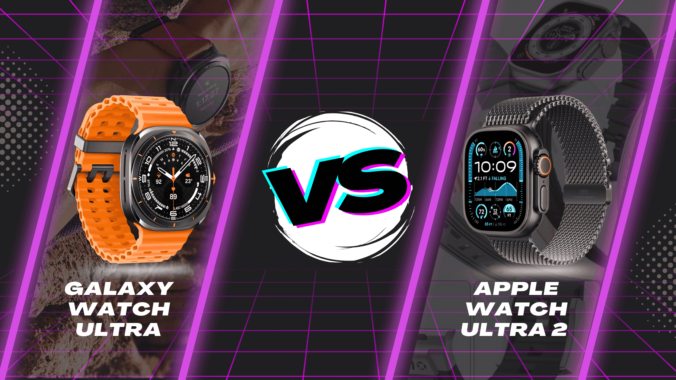 Galaxy Watch Ultra vs. Apple Watch Ultra 2